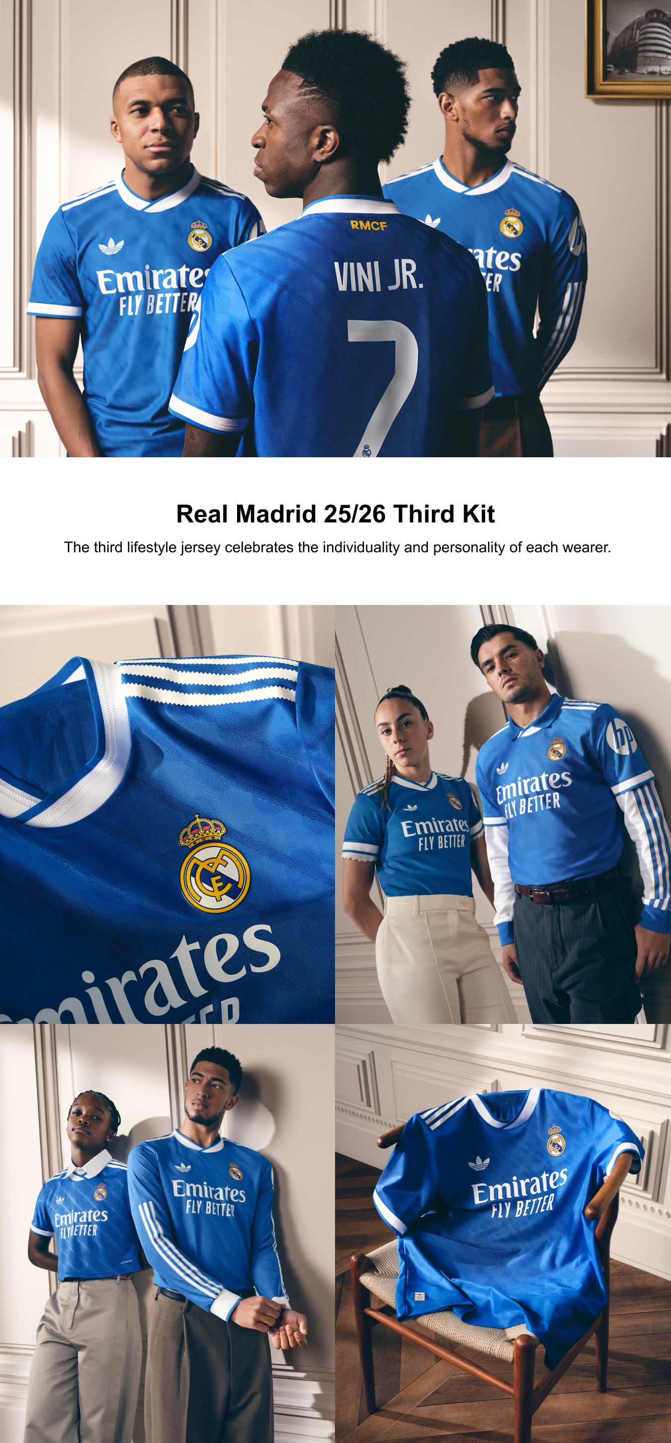 Real Madrid adidas Third Authentic Shirt 2025-26